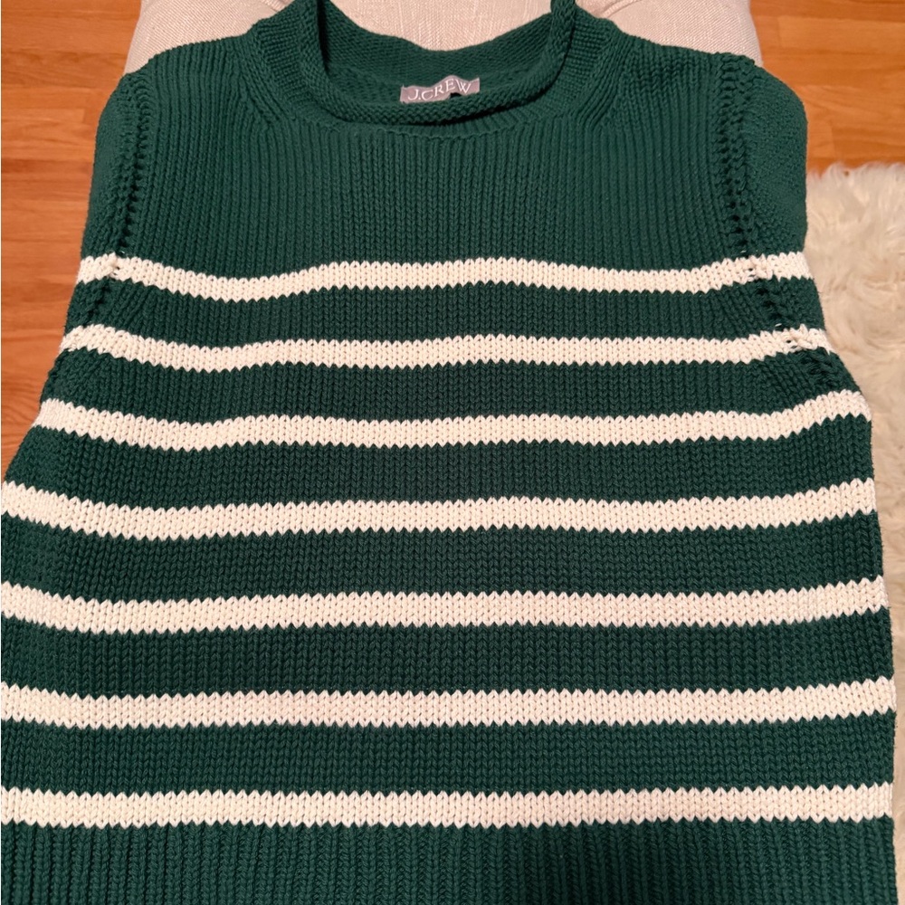 J. Crew Forest Green Knit Sweater